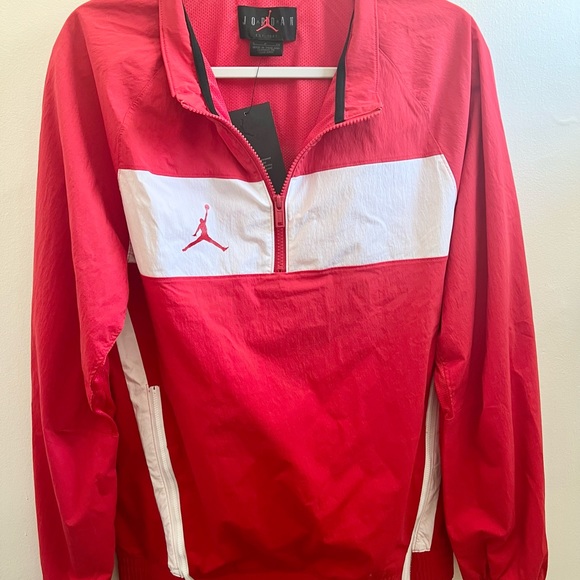 Nike Air Jordan Dri Fit Track Jacket Red White Men’s Size S - Picture 2 of 8